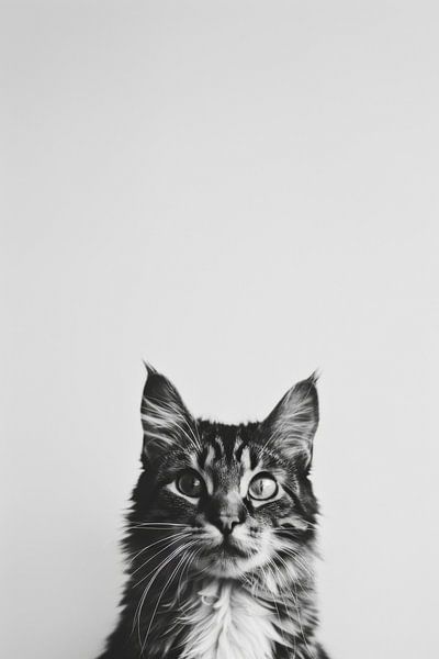 Katzen Portrait von Poster Art Shop