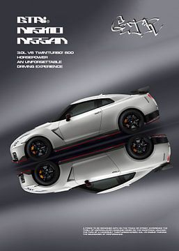 Nissan GT-R NISMO Poster van Ali Firdaus