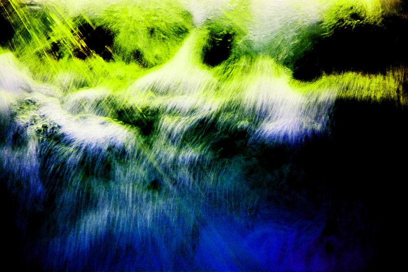 Abstracte wilde wateren von Gerrit Neuteboom