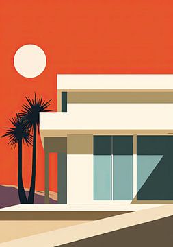 Bauhaus Poster Kunstdruk Ontwerp Architectuur van Niklas Maximilian