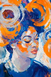 Farbenfrohe Stille – Porträttraum von Poster Art Shop