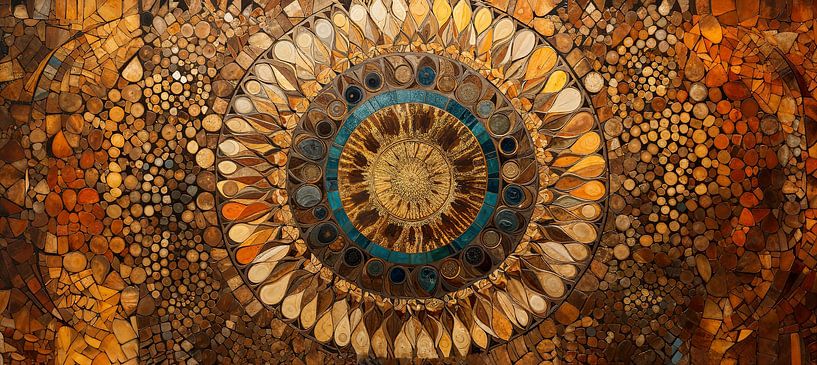 Mandala Mandala van Abstract Schilderij