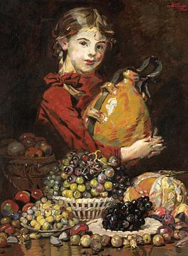 Monarosa, schildersdochter, als fruitverkoopster, Martin Monnickendam