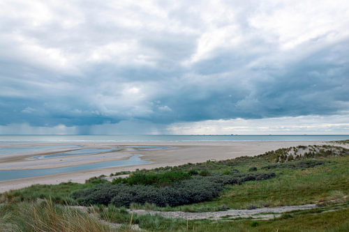 Panoramisch Duinlandschap en de Noordzee op de Maasvlakte