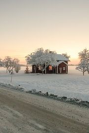 Schwedenhaus im Schnee by Robin Hogreve