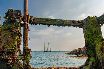 Des voiliers dans l'archipel de Chausey