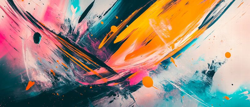 Farbexplosion im Abstrakten von Poster Art Shop