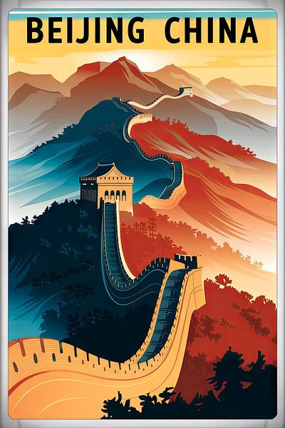 Beijing, China von Poster Art Shop