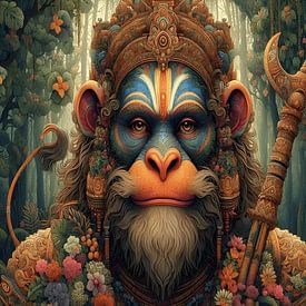 Lord Hanoman Potrait by Art Kingdom