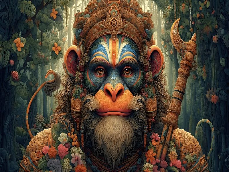 Lord Hanoman Potrait by Art Kingdom