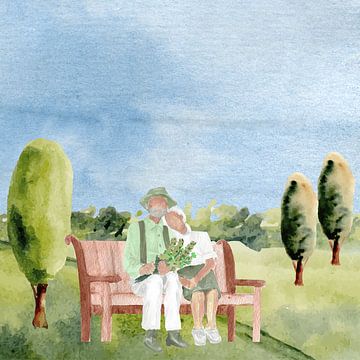 Art heroes Peaceful Afternoon Together by Geovia