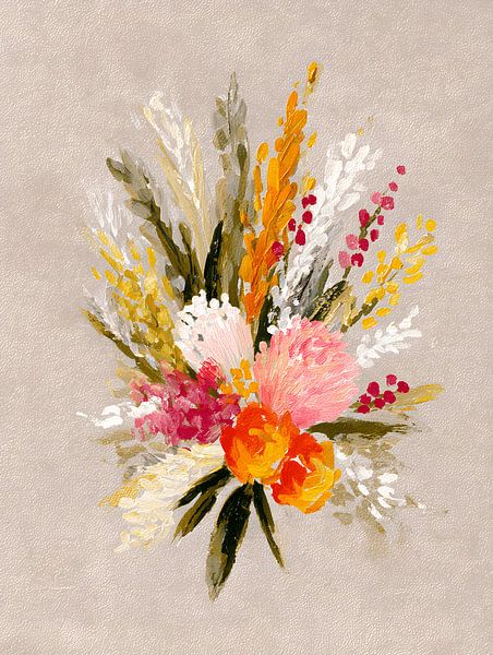 Boeket met Veldbloemen van Gypsy Galleria