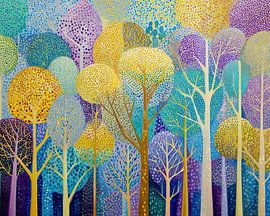 Trees Painting | Nature Vibes by Flower Studio