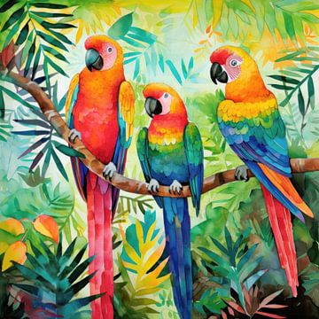 Three parrots by ARTemberaubend