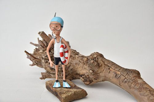 Leben im Meer, Rettungsschwimmer einsatzbereit, Rettungsring