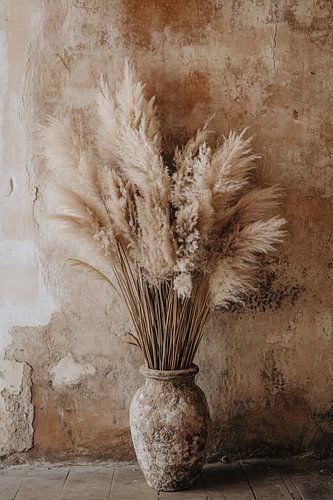 Stijlvolle vaas met pampasgras
