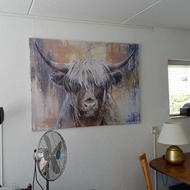 Customer photo: Highland Cow I by Atelier Paint-Ing, on canvas