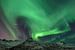 Nordlicht am Nachthimmel über den Lofoten in Norwegen von Sjoerd van der Wal