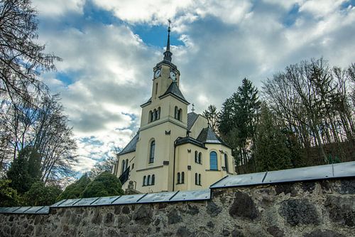 Landscape in the Ore Mountains Hohenfichte