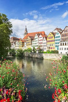 Pittoresque façade en neckar de Tübingen sur Melanie Viola