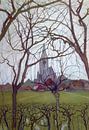 Piet Mondriaan. St Jacob's Kerk Winterswijk von 1000 Schilderijen Miniaturansicht