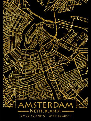 Amsterdam Nederland Stadsplattegrond