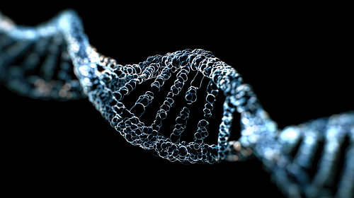 Dna element blauw panorama