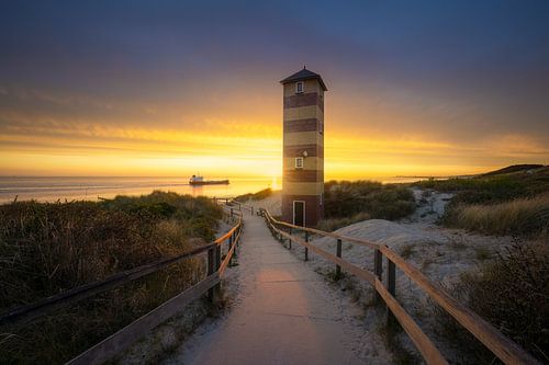 Bunter Leuchtturm Dishoek von Thom Brouwer