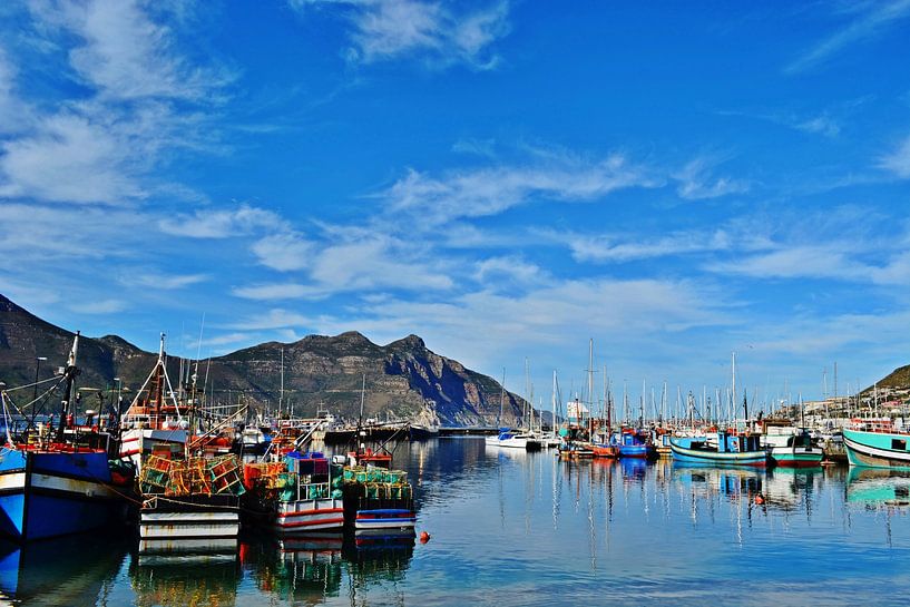 Fischerboote im Hafen in Hout Bay von Werner Lehmann