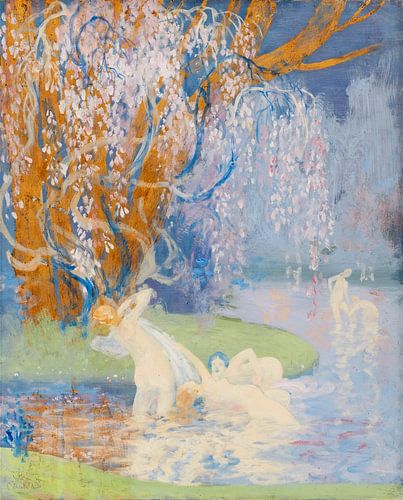 Constant Montald. Badende nimfen