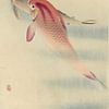 Two carp, Ohara Koson by 1000 Schilderijen
