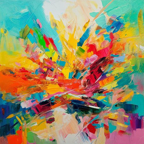 Abstrakter Tanz von Energie und Emotionen