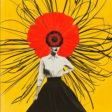 Elegante bloemenmagie van Poster Art Shop