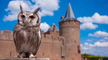 Owl at castle muiderslot