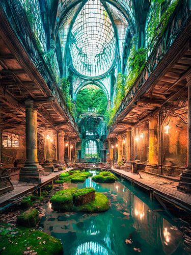 Gebouw Lost Places van binnenuit