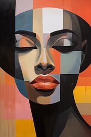 Frau abstrakt von Bert Nijholt