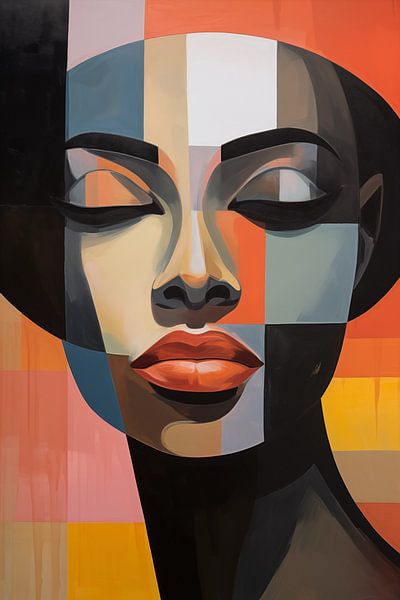 Vrouw abstract van Bert Nijholt