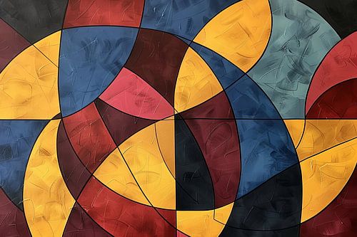 digitaal abstract schilderij