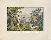 Adam en Eva in de Hof van Eden van Andrea Haase thumbnail