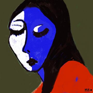 Die blaue Dame 2 von Martin Groenhout