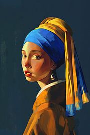 Das Mädchen mit dem Perlenohrring von Poster Art Shop