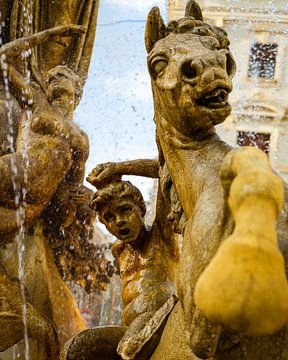 A fountain in Sicily by Goos den Biesen