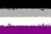 Asexual Flag in aquarel