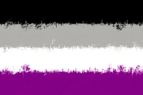 Asexual Flag in aquarel'