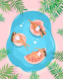 Hot Girl Float Club by Petra Lizde