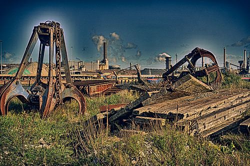 Saisir l'industrie Grue du port d'Ijmuiden