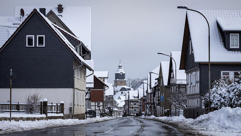 Herleshausen in winter by Roland Brack