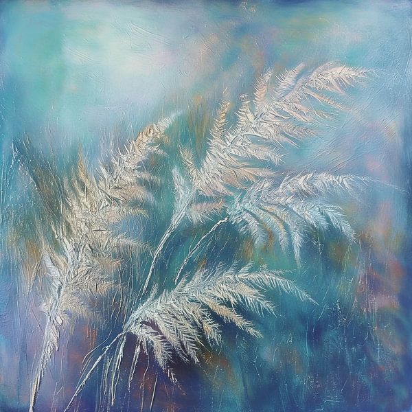 Dauwdruppels op de Fluisterende Pampas van Color Square