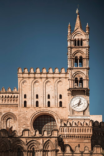Kathedraal van Palermo met Klokkentoren op Sicilië