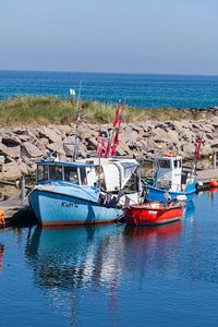 Alte Fischkutter im Hafen, Kühlungsborn, Mecklenburg-Vorpommern, Deutschland, Europa